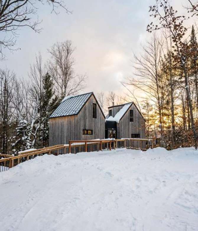 chalet dans le bois